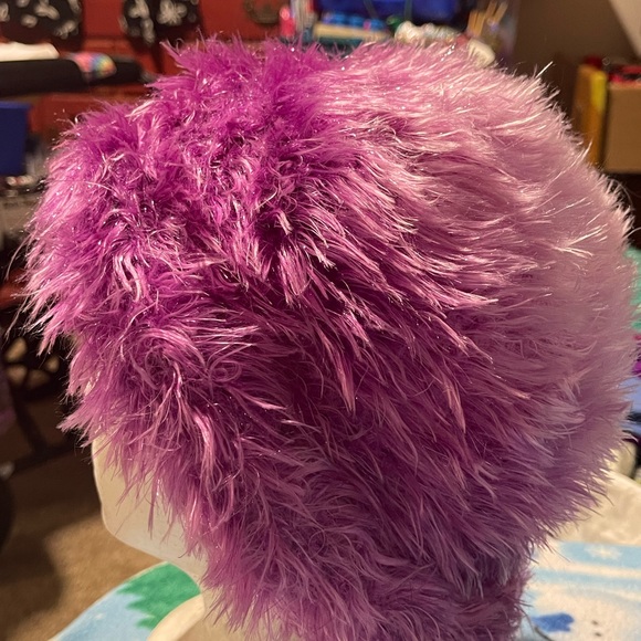 Hat dip dyed eyelash fur vtg - Picture 4 of 5